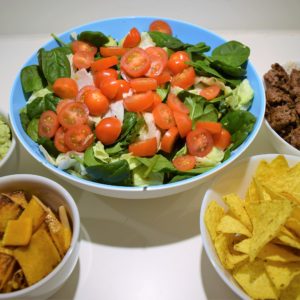 Mad som salat: taco-salat Mad   